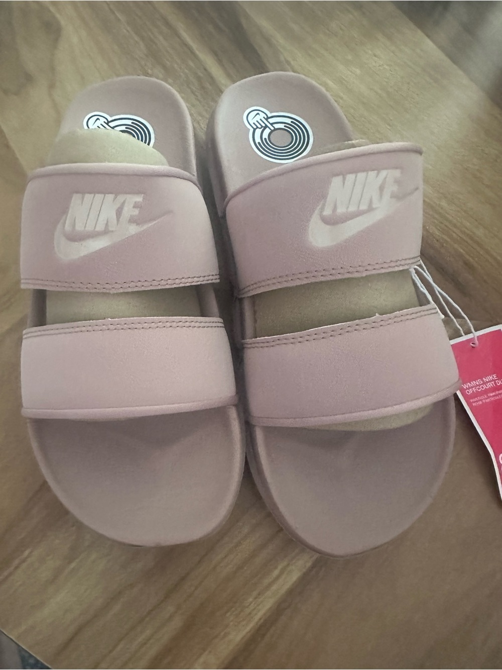 Nike NWT Offcourt Duo Slide sandals pink beige women’s 8 - Picture 8 of 10
